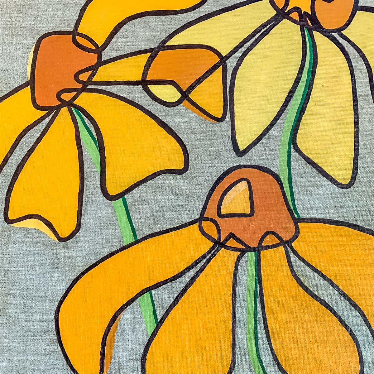 Orange Flowers - Oils on Linen - KleykArt - Kailey Weaver - Sarasota, Florida Local Artist