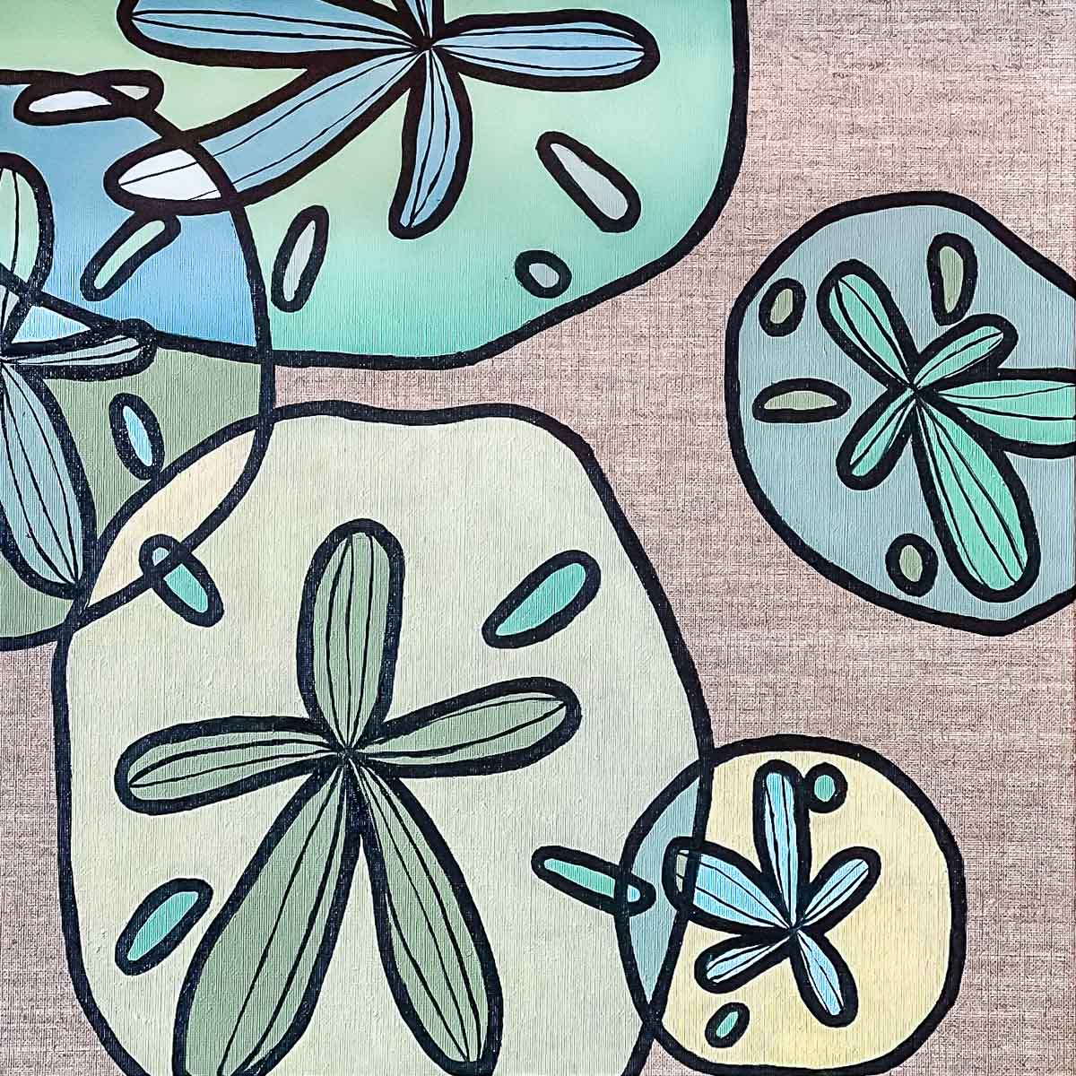 Sand Dollar - Oils on Linen - KleykArt - Kailey Weaver - Sarasota, Florida Local Artist