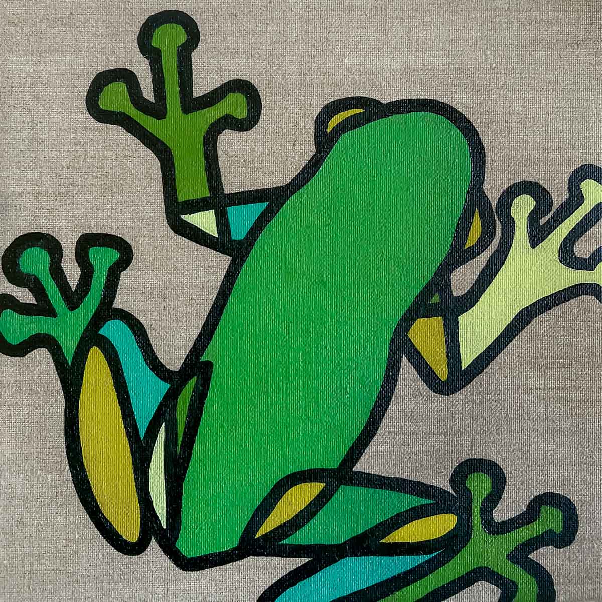 Tree Frog - Oils on Linen - KleykArt - Kailey Weaver - Sarasota, Florida Local Artist
