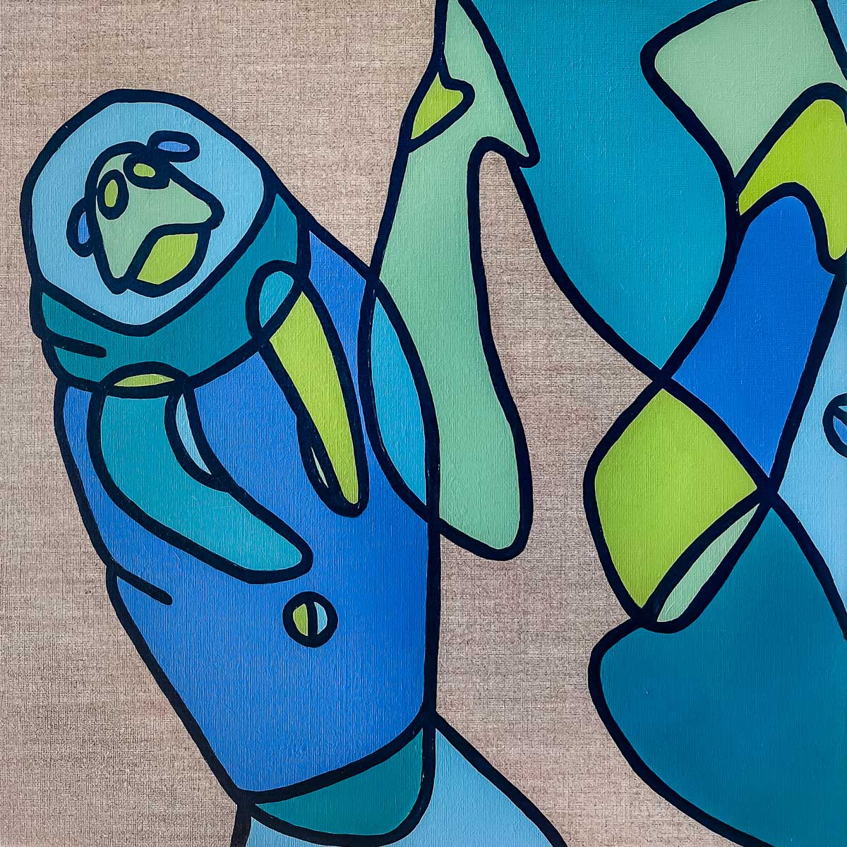 Manatees - Oils on Linen - KleykArt - Kailey Weaver - Sarasota, Florida Local Artist