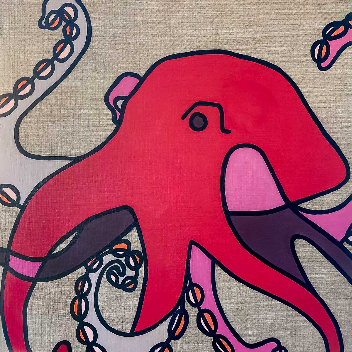 Octopus - Oils on Linen - KleykArt - Kailey Weaver - Sarasota, Florida Local Artist